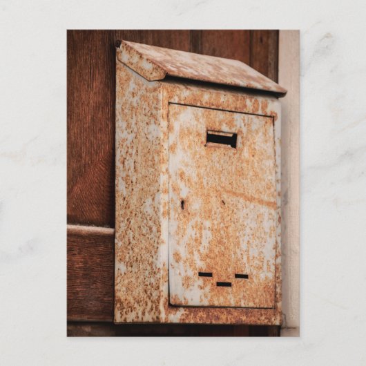 メールボックスの錆びたアウトドア ポストカード (正面)