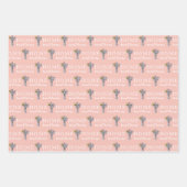 メールボックスパーソナライズされた番号折り返し紙シート ラッピングペーパーシート (正面3)