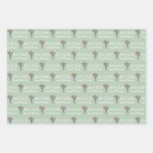 メールボックスパーソナライズされた番号折り返し紙シート ラッピングペーパーシート (正面2)