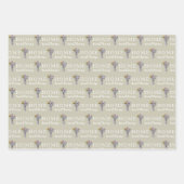 メールボックスパーソナライズされた番号折り返し紙シート ラッピングペーパーシート (正面)