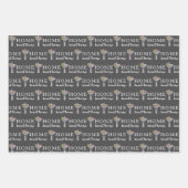 メールボックスパーソナライズされた番号折り返し紙シート ラッピングペーパーシート (正面3)