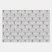 メールボックスパーソナライズされた番号折り返し紙シート ラッピングペーパーシート (正面)