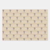 メールボックスパーソナライズされた番号折り返し紙シート ラッピングペーパーシート (正面3)