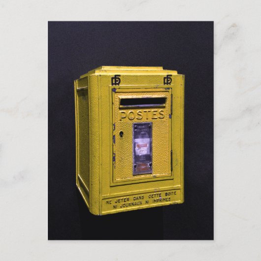 メールボックスフランスの数 ポストカード (正面)