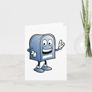 メールボックスマスコットハッピーブルー郵便キャラクター カード
