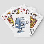 メールボックスマスコットハッピーブルー郵便キャラクター トランプ (裏面)