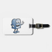 メールボックスマスコットハッピーブルー郵便キャラクター ラゲッジタグ (正面横)