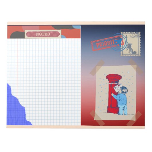 メールボックスメモ帳 ノートパッド (正面)