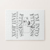 メールボックス内のフィットネス全体のパッケージへのメールマン ジグソーパズル (横)