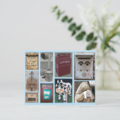 メールボックス写真のコラージュ ポストカード (スタンド正面)