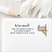 メールボックス引っ越しました差出人住所 ラベル (インサイチュ)