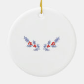 メールボックス私たちの初めてのクリスマスは新しい家で セラミックオーナメント (裏面)