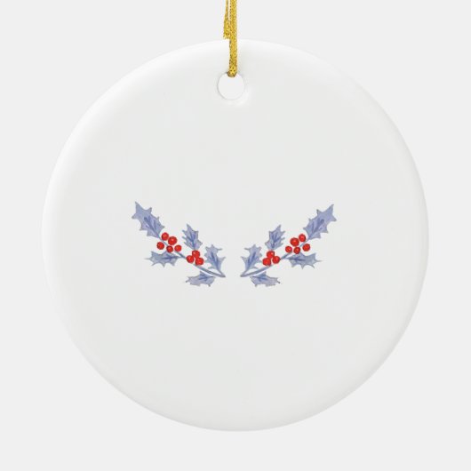 メールボックス私たちの初めてのクリスマスは新しい家で セラミックオーナメント (裏面)