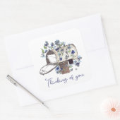 メールボックス送信祈りの言葉スクエアステッカー スクエアシール (封筒)