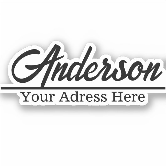 メールボックパーソナライズされたスのステッカー名前をカスタムするアドレス シール (正面)