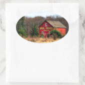 メールポーチバーン 楕円形シール (バッグ)