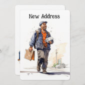 メールマンがアナウンスメントカードを移動 (正面/裏面)