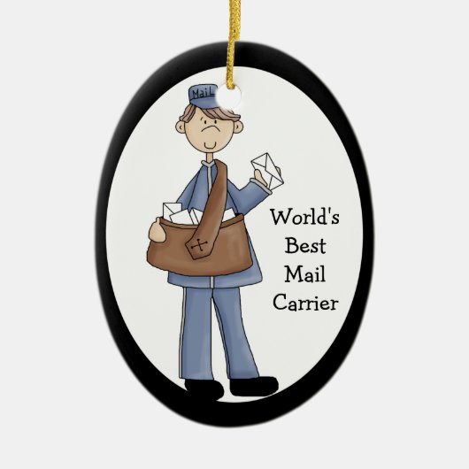 メールマンサンキューオーナメント セラミックオーナメント (正面)