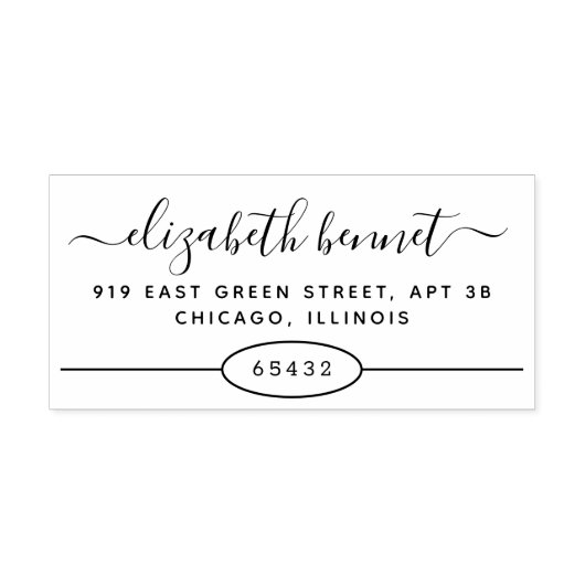 メールモダンアートのタイポグラフィの差出人住所 ラバースタンプ (インプリント)