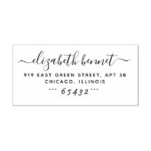 メールモダンアートのタイポグラフィの差出人住所 ラバースタンプ (インプリント)