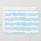 メールモダンValentines青い男の子によるシャワー 招待状 (裏面)