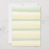 メールヴィンテージレモンと花による赤ちゃんシャワー 招待状 (裏面)