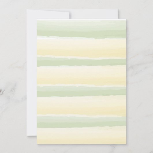 メールヴィンテージレモンと花による赤ちゃんシャワー 招待状 (裏面)