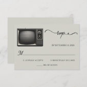 メールヴィンテージ支払い古いレトロ結婚新聞 出欠カード (正面/裏面)