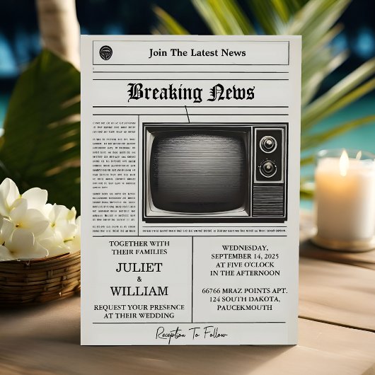 メールヴィンテージ支払い古いレトロ結婚新聞 招待状