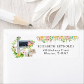 メール便でのフラワーブライダルシャワー | 返送先住所 ラベル (インサイチュ)