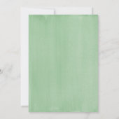 メール式緑の赤ちゃんシャワ男女兼用ー素朴 招待状 (裏面)