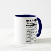 メール最高のキャリアEver Mail Truck Personal Mailman マグカップ (正面右)