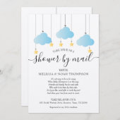 メール素朴によるシャワー長距離散水 招待状 (正面/裏面)