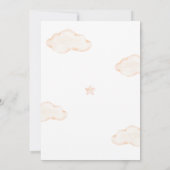 メール長距離で赤ちゃんシャワーを心待ちにする 招待状 (裏面)