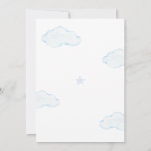 メール長距離でBearly Wait男の子のシャワー 招待状 (裏面)