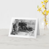 「メール」自動車統一された付きメール運送業者 カード (黄色い花)