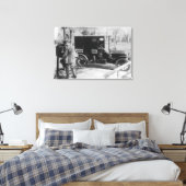 「メール」自動車統一された付きメール運送業者 キャンバスプリント (インサイチュ (寝室))