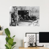 「メール」自動車統一された付きメール運送業者 ポスター (ホームオフィス)