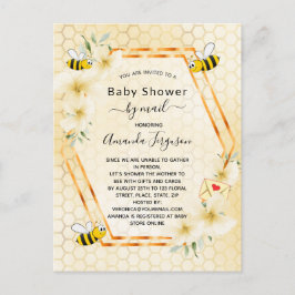 メールmomによるベビーシャワーbee yellowフローラ ポストカード