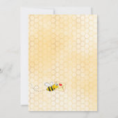 メールmomによるベビーシャワーbee yellowフローラ 招待状 (裏面)