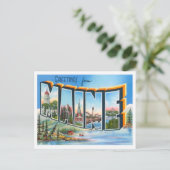 メーンからの挨拶 ポストカード (スタンド正面)