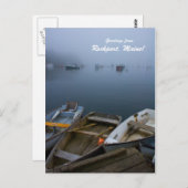 メーンのロックポートからの挨拶！ ポストカード (正面/裏面)