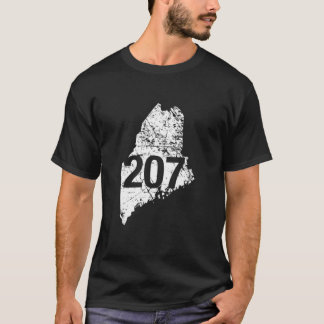 メーンエリアコード207かわいいおもしろいふるさとのお土産 Tシャツ