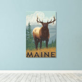 メーンエルクシーン キャンバスプリント (インサイチュ (ウッドフロア))