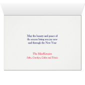 メーンクリスマスカードからのスノーウィビレッジ (内部横(下))