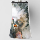 メーンクーンウォーターカラーアート ゴルフヘッドカバー (回転90)