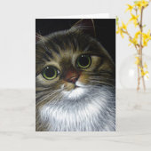 メーンクーンカスタマイズカード カード (黄色い花)