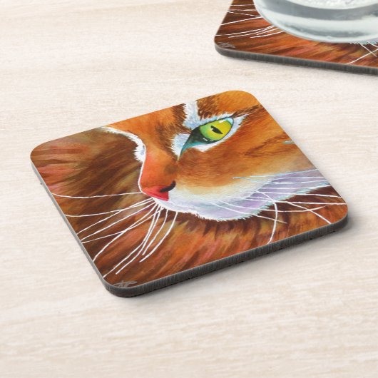 メーンクーンキャットウィスカー コースター (左側)