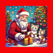 メーンクーンキャットウィズ赤白青オーラアンドスターズ ボーンチャイナマグカップ