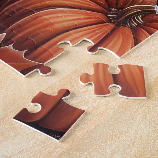 メーンクーンキャットオータムハーベストサンクスギビング ジグソーパズル (側面)